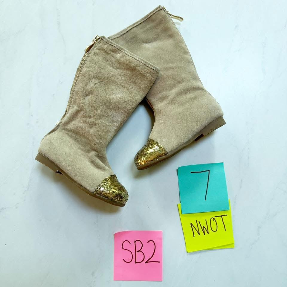Seller 196- holiday glitter boots 7