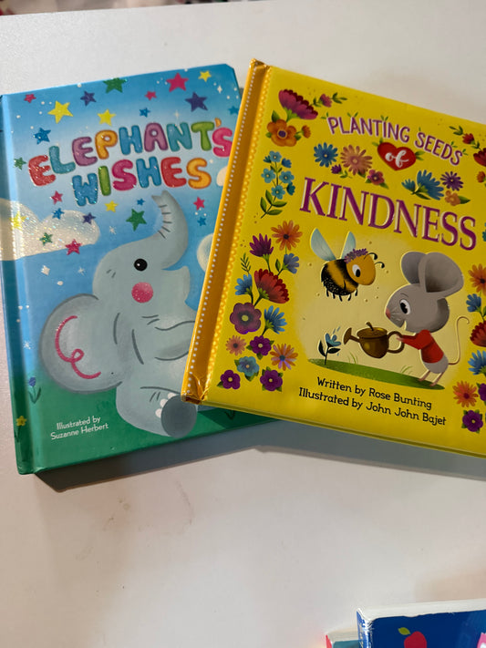 #20 "Elephant Wishes", "Planting Seeds of Kindness" books