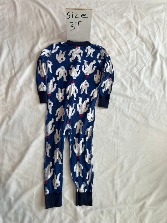 #24 3t Hanna Andersson zippy with slippers size 6-8