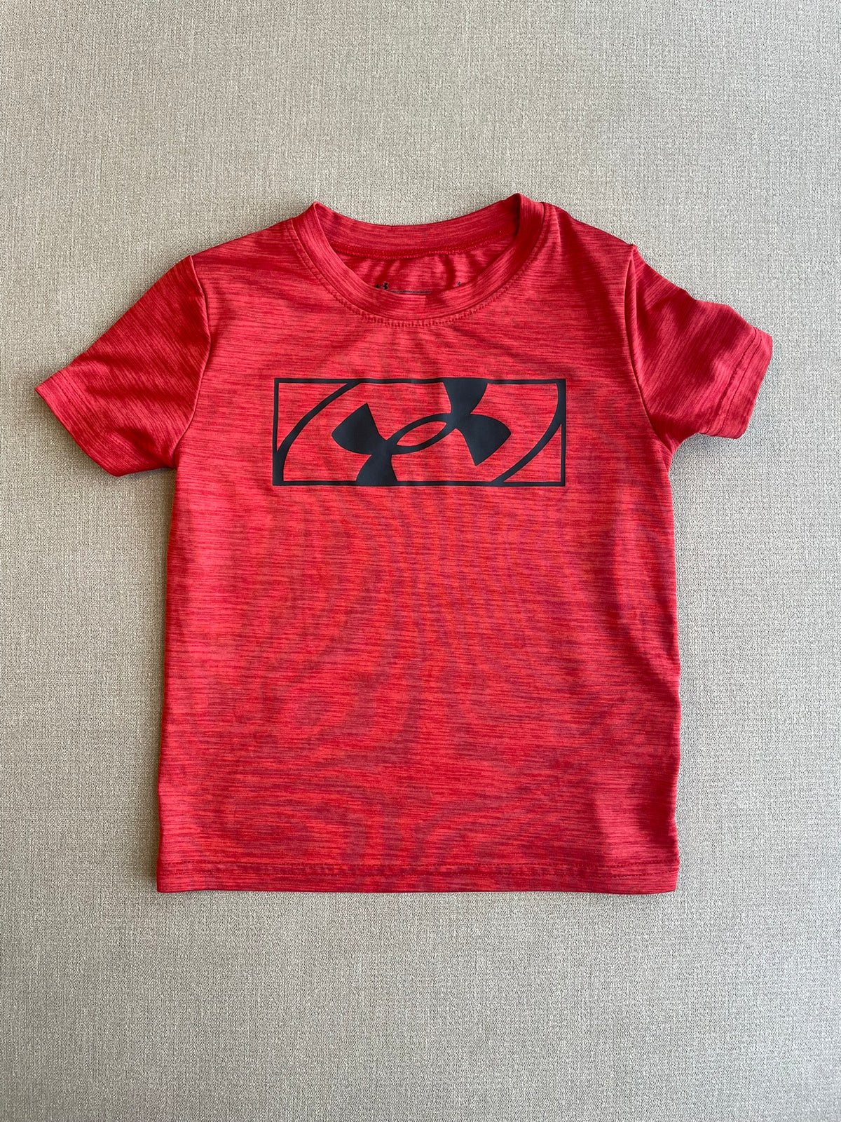 Seller #12 | Under Armour Boys Red Tshirt with Black Logo | EUC | SIze 4