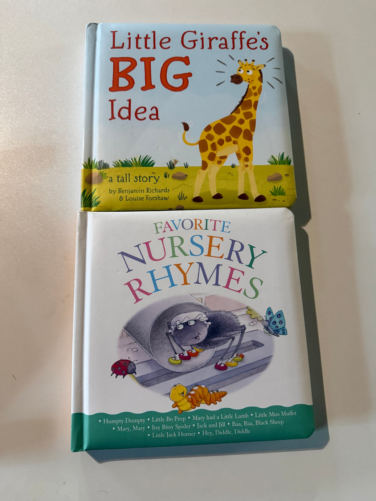 #20 "Little Giraffe's Big Idea", Favorite Nursery Rhymes" Books
