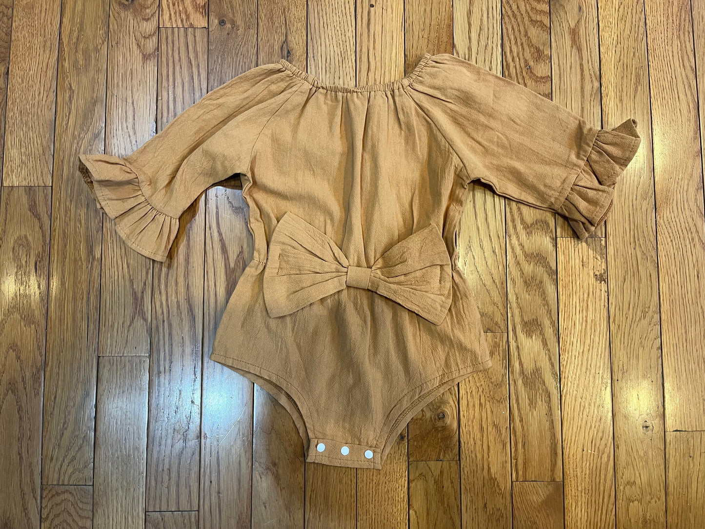 MiniOlie Burnt Orange/Brown Girls Bodysuit - Size 100 (2T) - NWTs