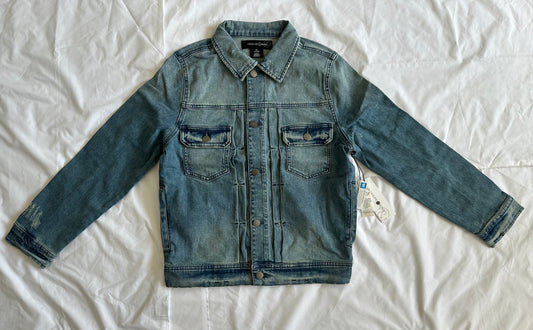 *REDUCED* #77 NWOT Medium Wash Button-Up Jean Jacket, Girls 14/16 (#2)