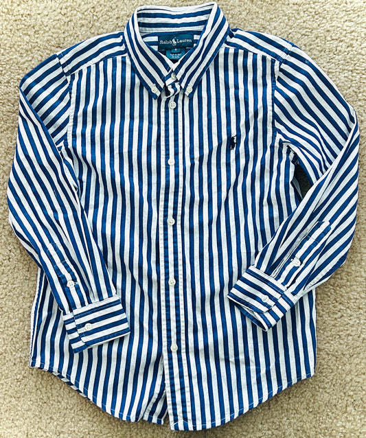 #15 Ralph Lauren 6 Navy/White Button Down