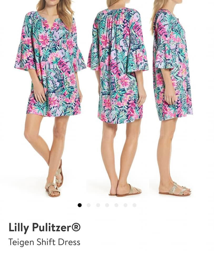 Lilly Pulitzer teigen shift dress women's size S