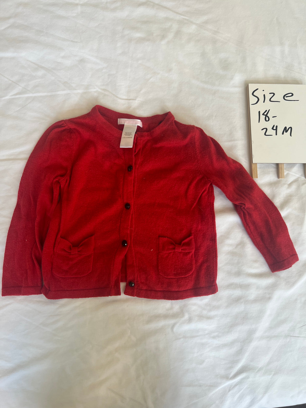 #24 size 18-24 Janie and jack red sweater