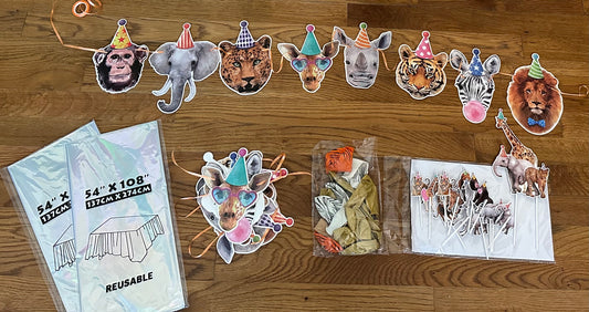 Seller #168 Party Animal Birthday Decorations Bundle