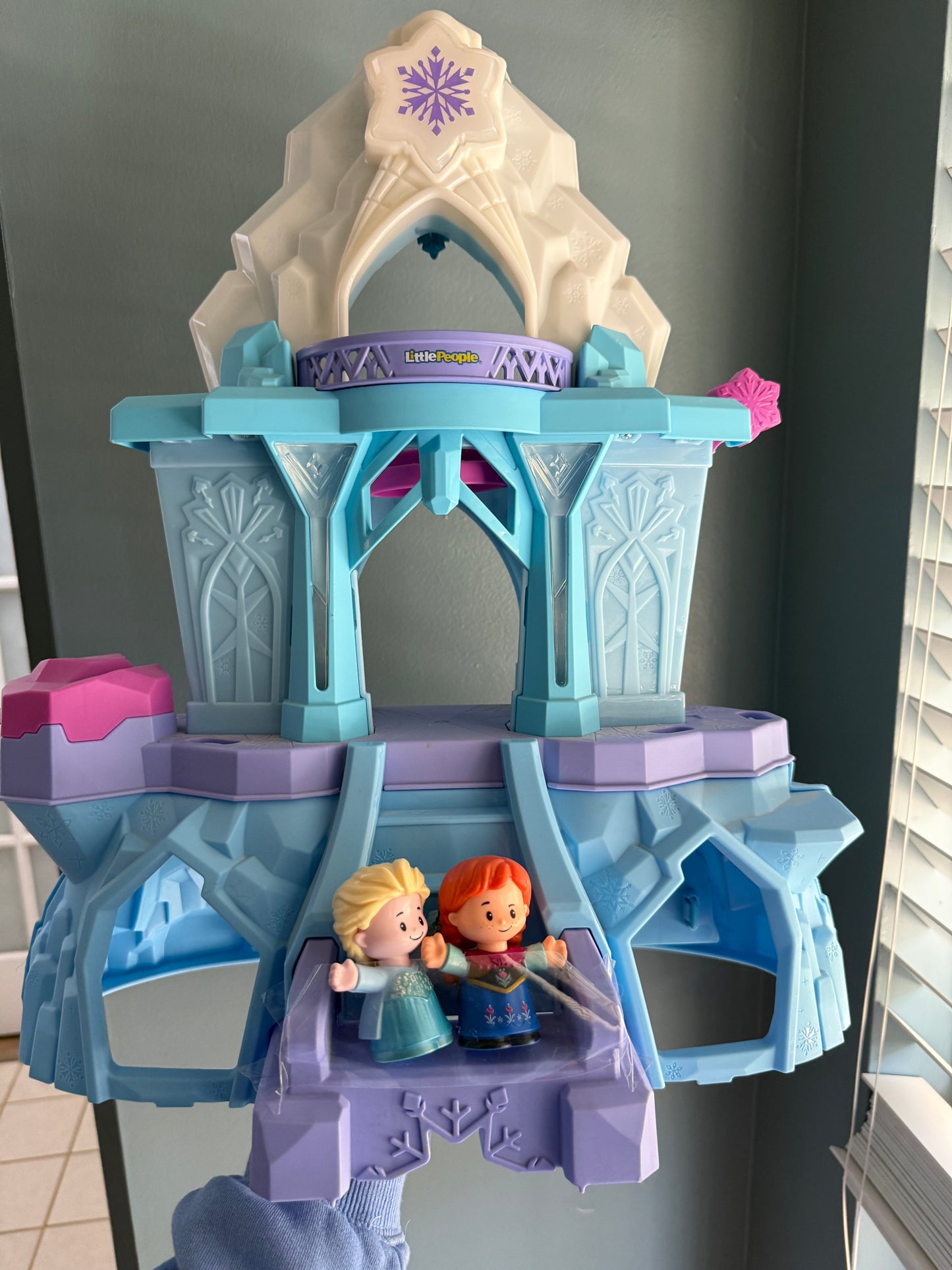 Frozen castle with two characters