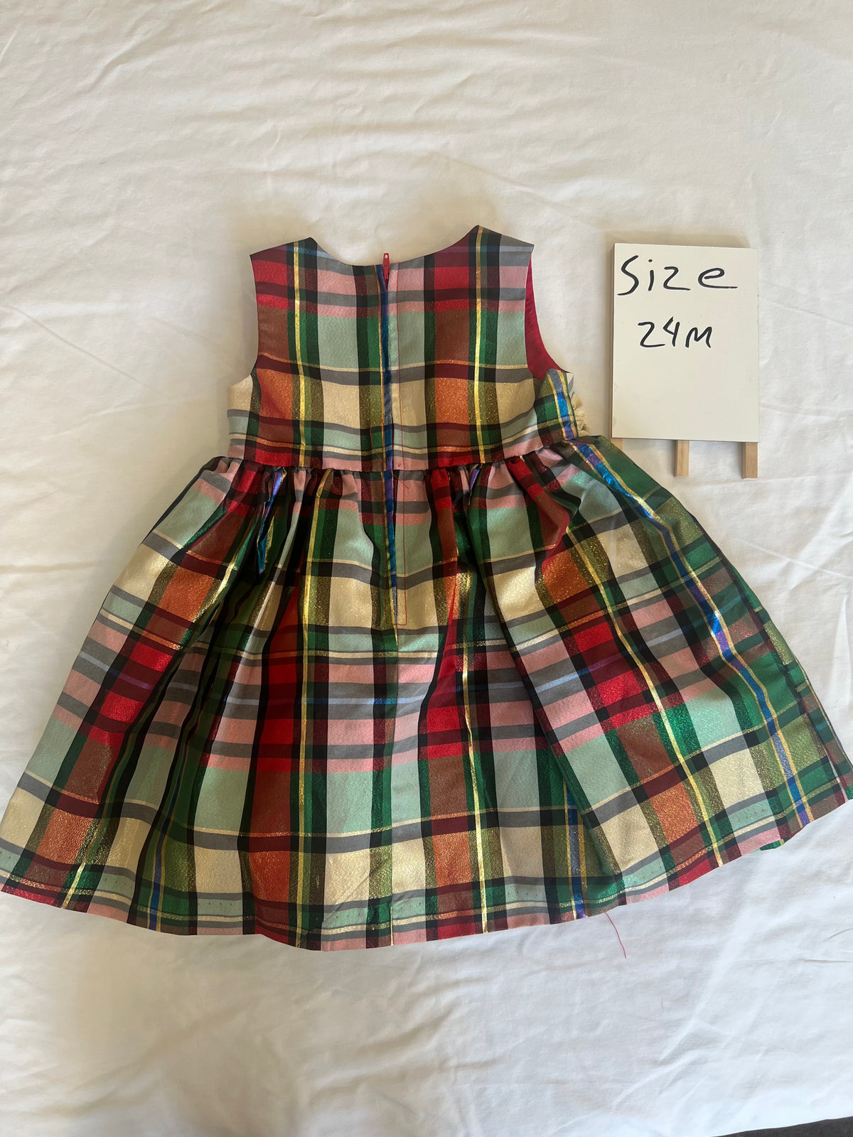 #24 size 24 months Bonnie dress with velvet sweater