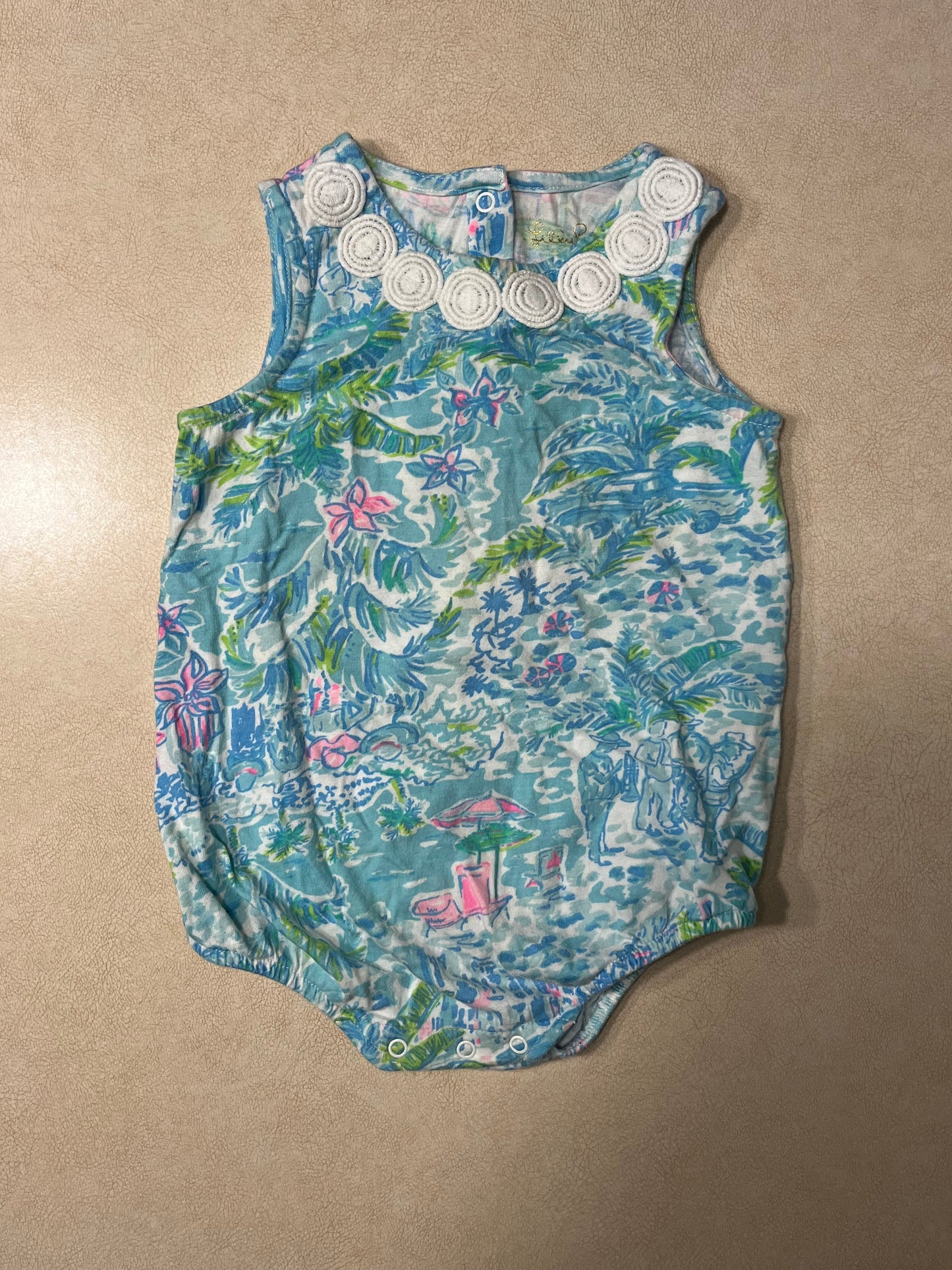#31 Lilly Pulitzer Romper Girls 6-12 months