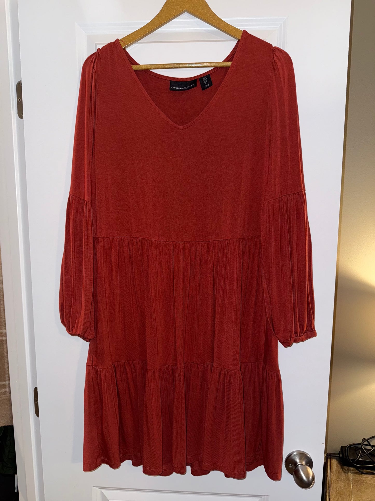 #106: Womens L Cynthia Rowley Orange Dress *REDUCED*