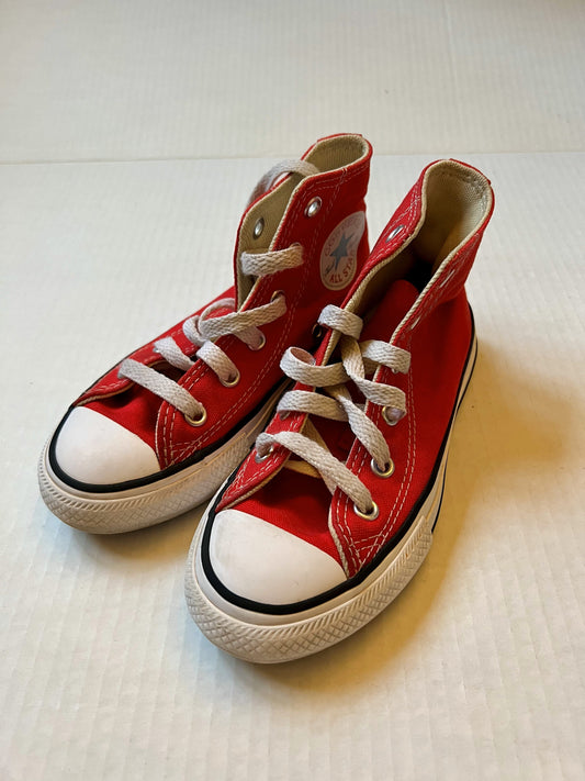 134 Converse red high tops Unisex Size 11Kids