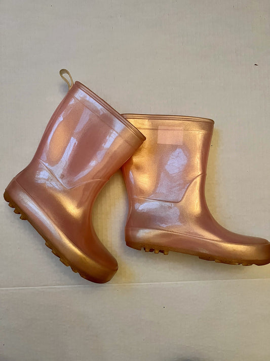 134 Cat & Jack pink rain boots Girls size 10
