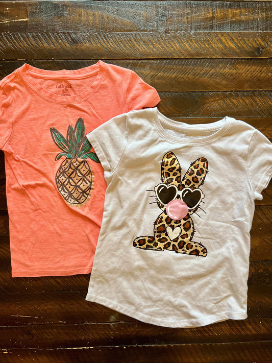 134 Girls Tshirt bundle Cat & Jack/Wonder Nation Size 6