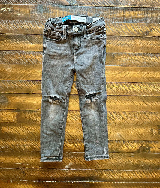 134 Old Navy Girls skinny black ballerina jeans 4T