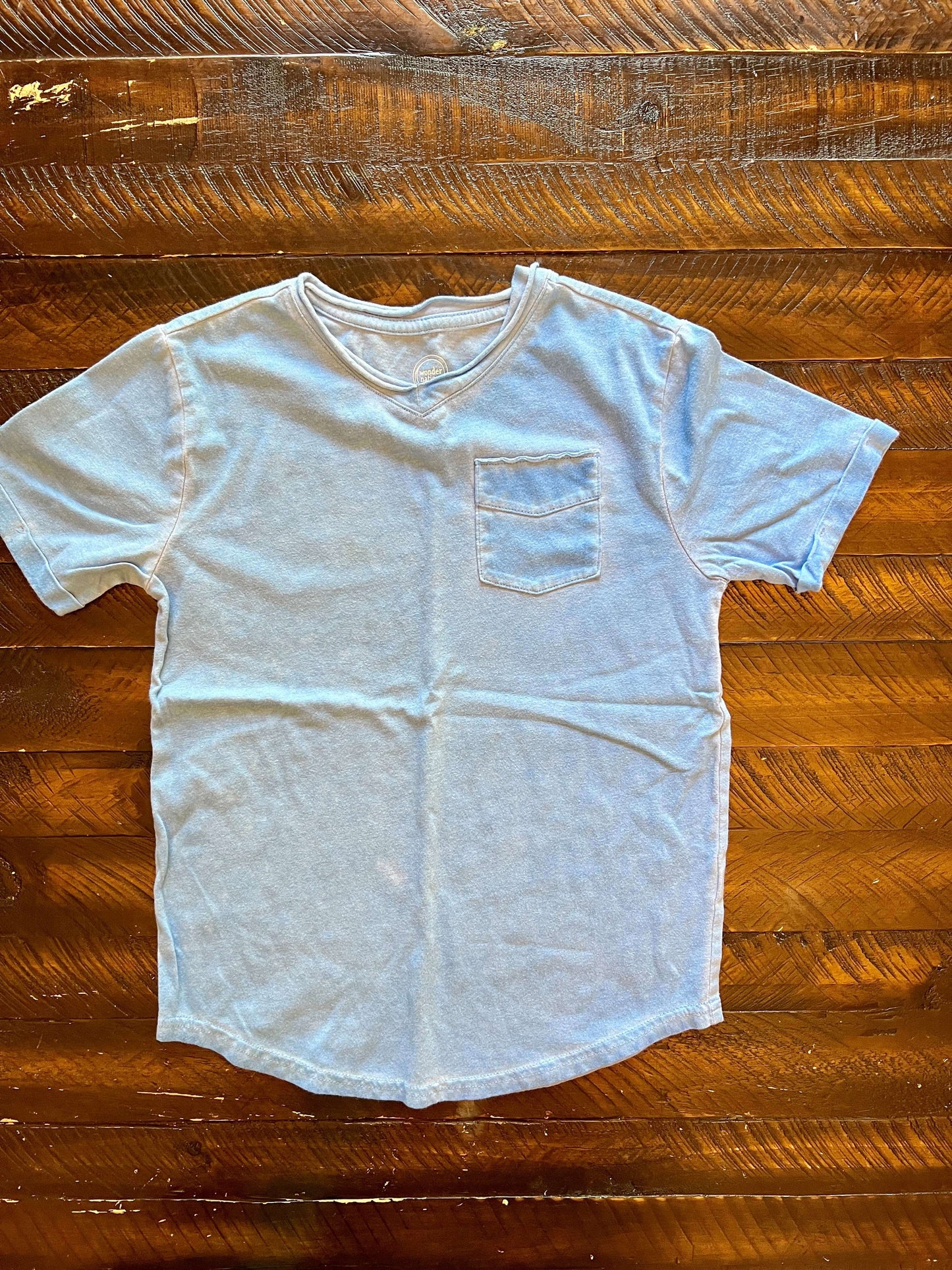 134 Wonder Nation Boys baby blue tshirt Size 6/7