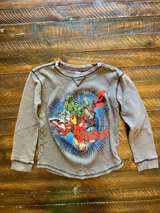134 Marvel Boys long sleeve tee Size 7/8