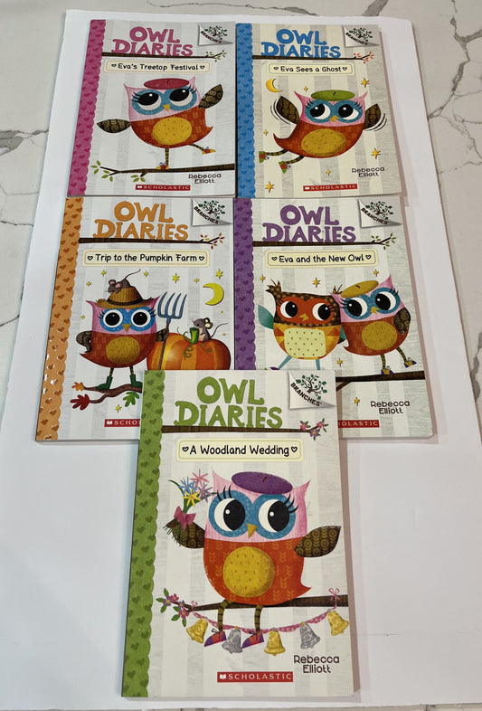 #124 Owl Diaries Books #1, 2, 3, 4 & 11