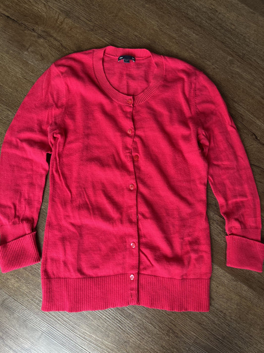 #124  VGUC Gap Reddish Pink Cardigan Women's Size S