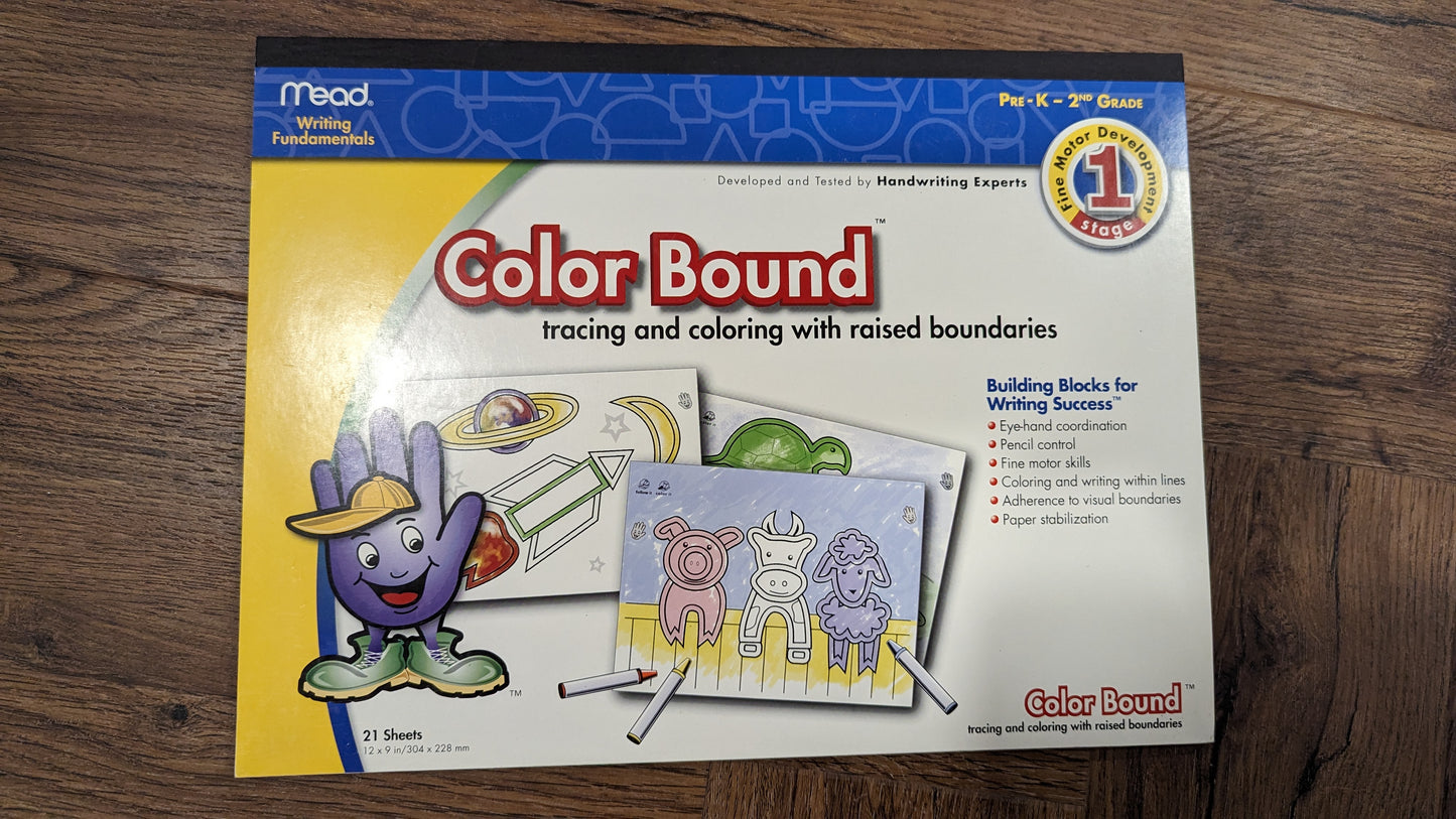 Color bound tablet