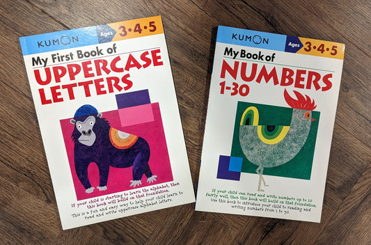 Kumon Letters and Numbers workbooks