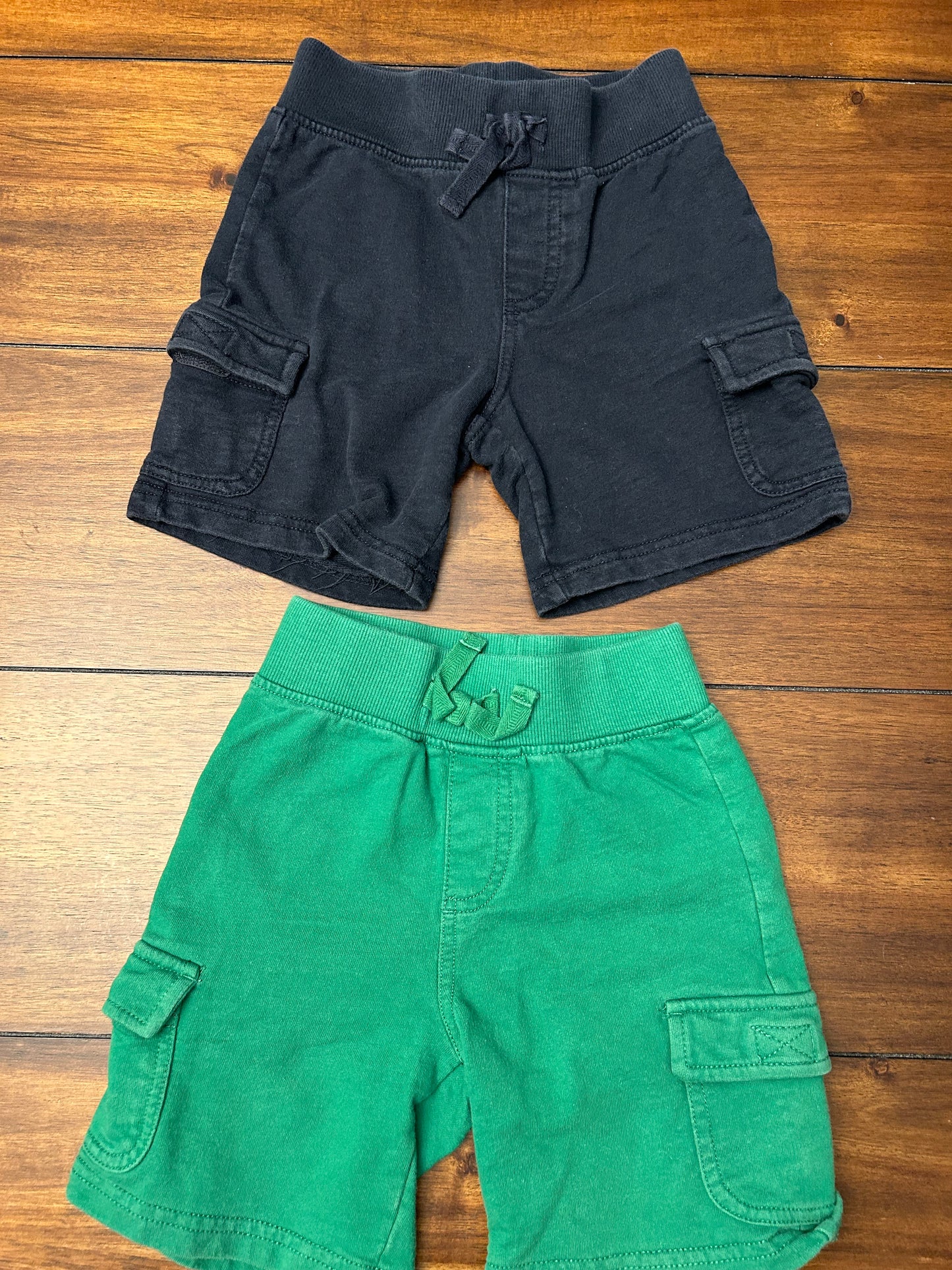 Gymboree Boys Navy & Green Cotton Shorts Bundle Size 2T PPU 45040