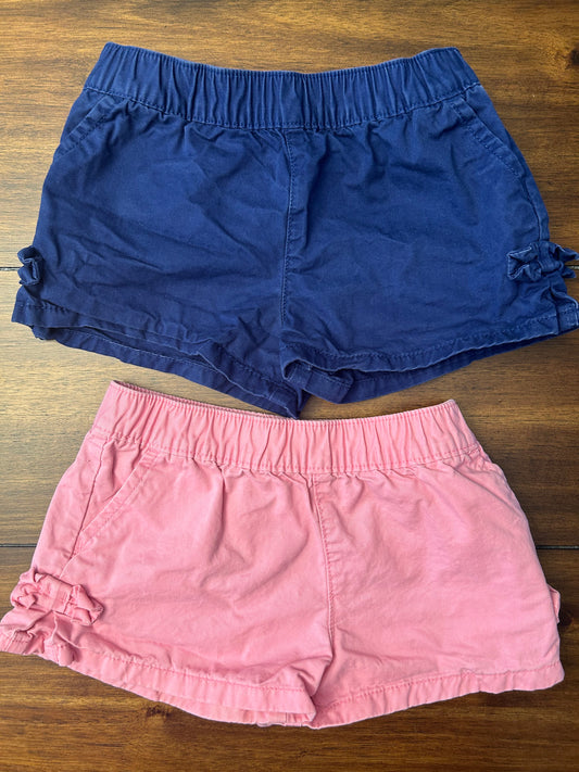 Carter's Girls Pink & Navy	Shorts Bundle Size 24M PPU 45040