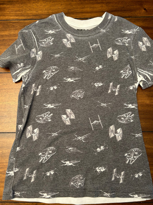 Star Wars Boys Gray Printed T-shirt	Size 6 PPU 45040