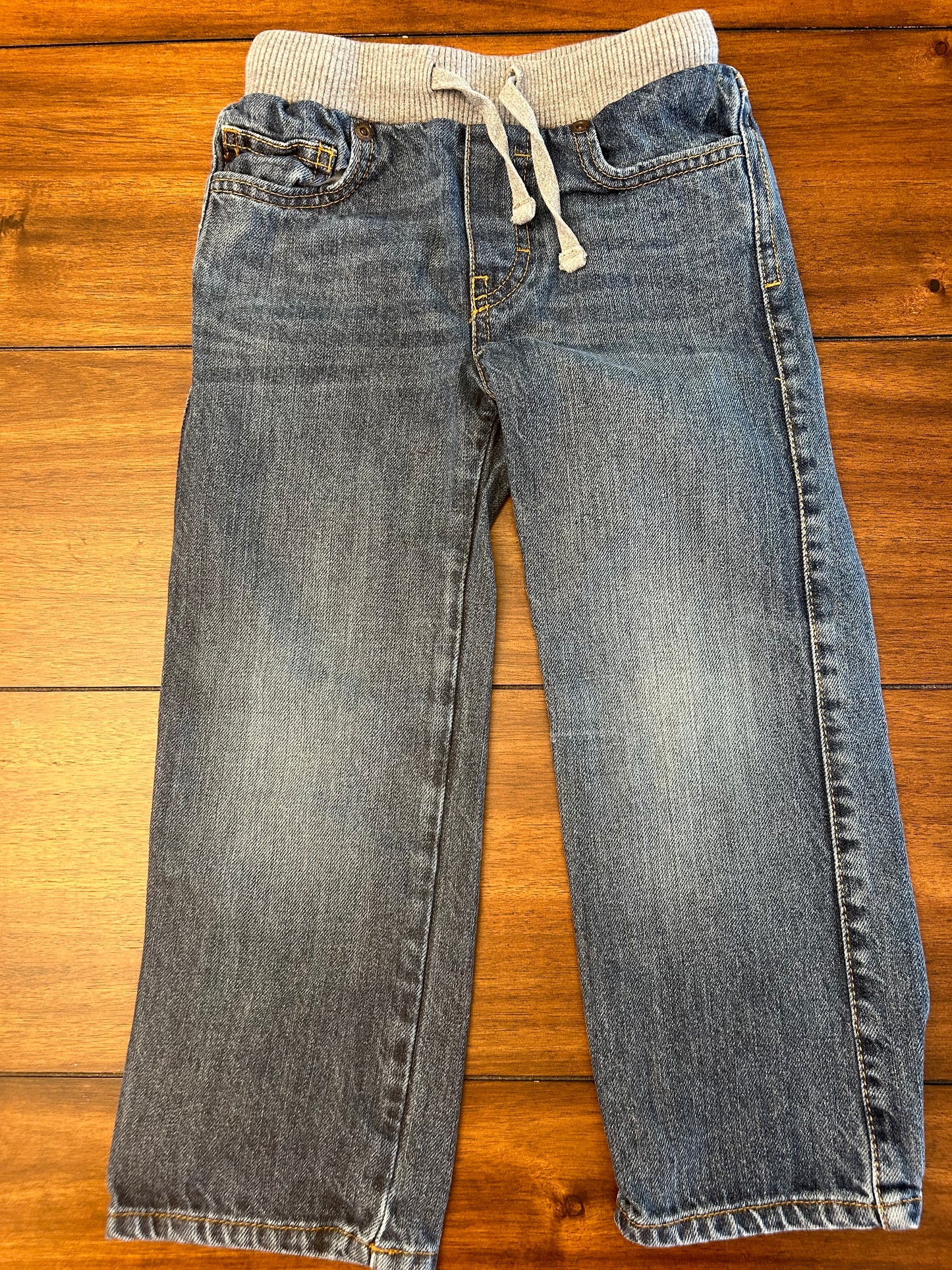 EUC Tucker & Tate Boys Size 4 Medium Wash Elastic Waist Jeans