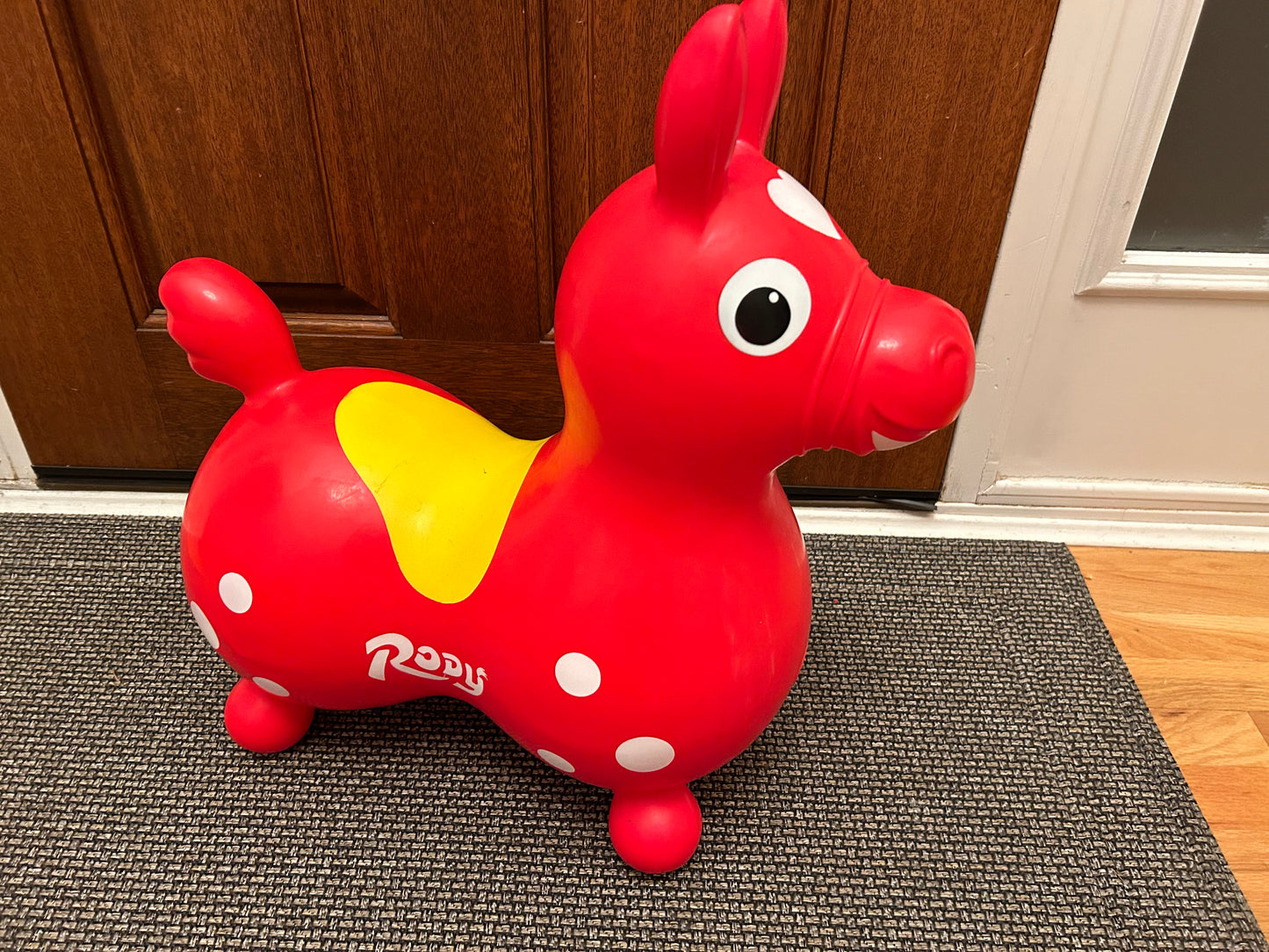 Gymnic Kids Red Rody Horse Inflatable Bounce Ride Ages 2-4  PPU 45040