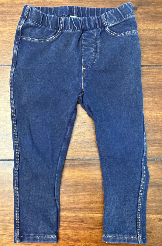 #201 Tucker & Tate Girls Size 18M Dark Wash Denim Jeggings