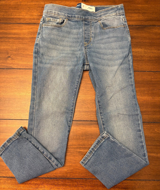 #201 Old Navy Girls Size 8 (M) Light Wash Denim Skinny Jeggings