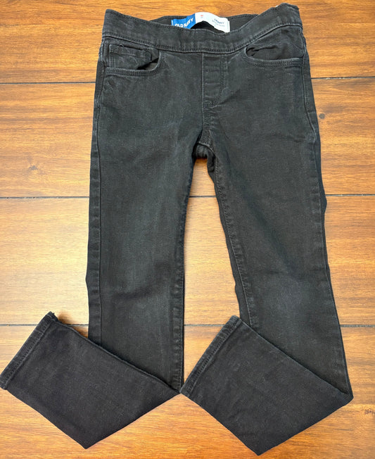 #201 Old Navy Girls Size 8 (M) Black Skinny Jeggings
