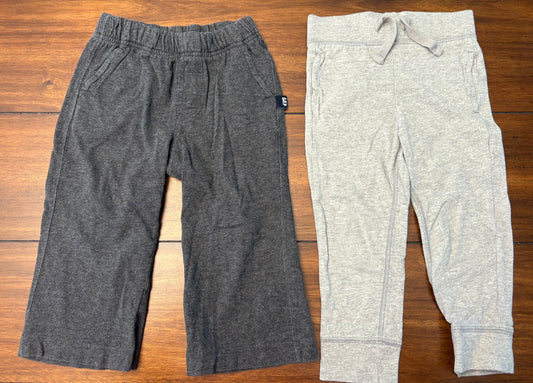 #201 Gap Boys Size 2T Gray Knit Pants Bundle