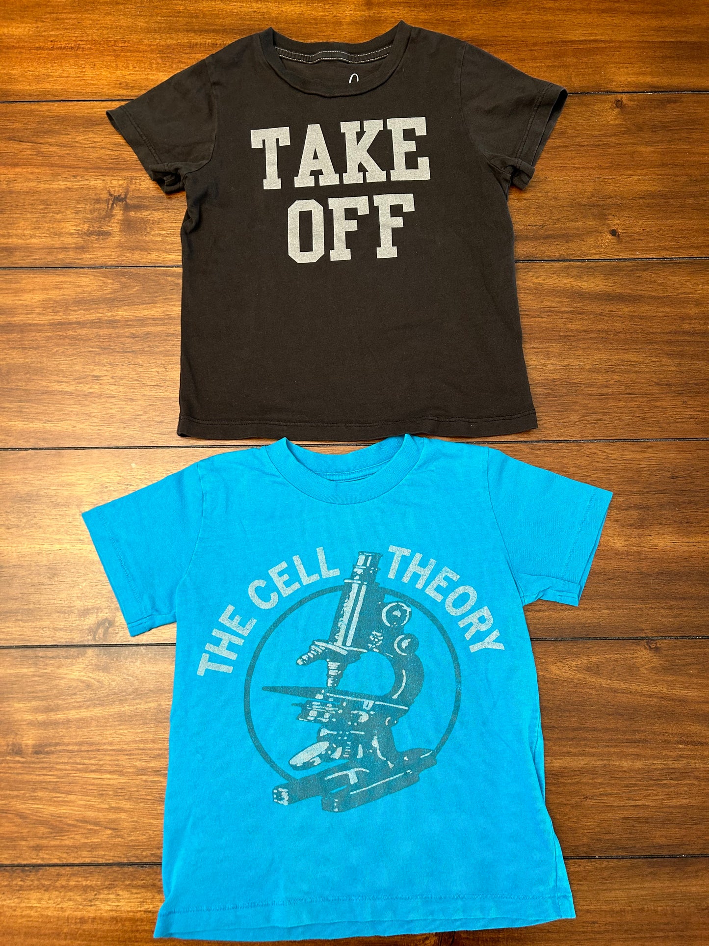Peek Boys Dark Teal & Black Graphic T-shirt Bundle Size 2/3 PPU 45040