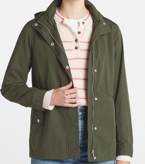 #43 Market & Spruce Lightweight Utility Rain Jacket Women's XL NWT