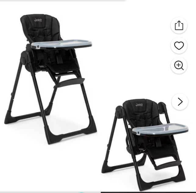 199 Jeep by Delta black highchair