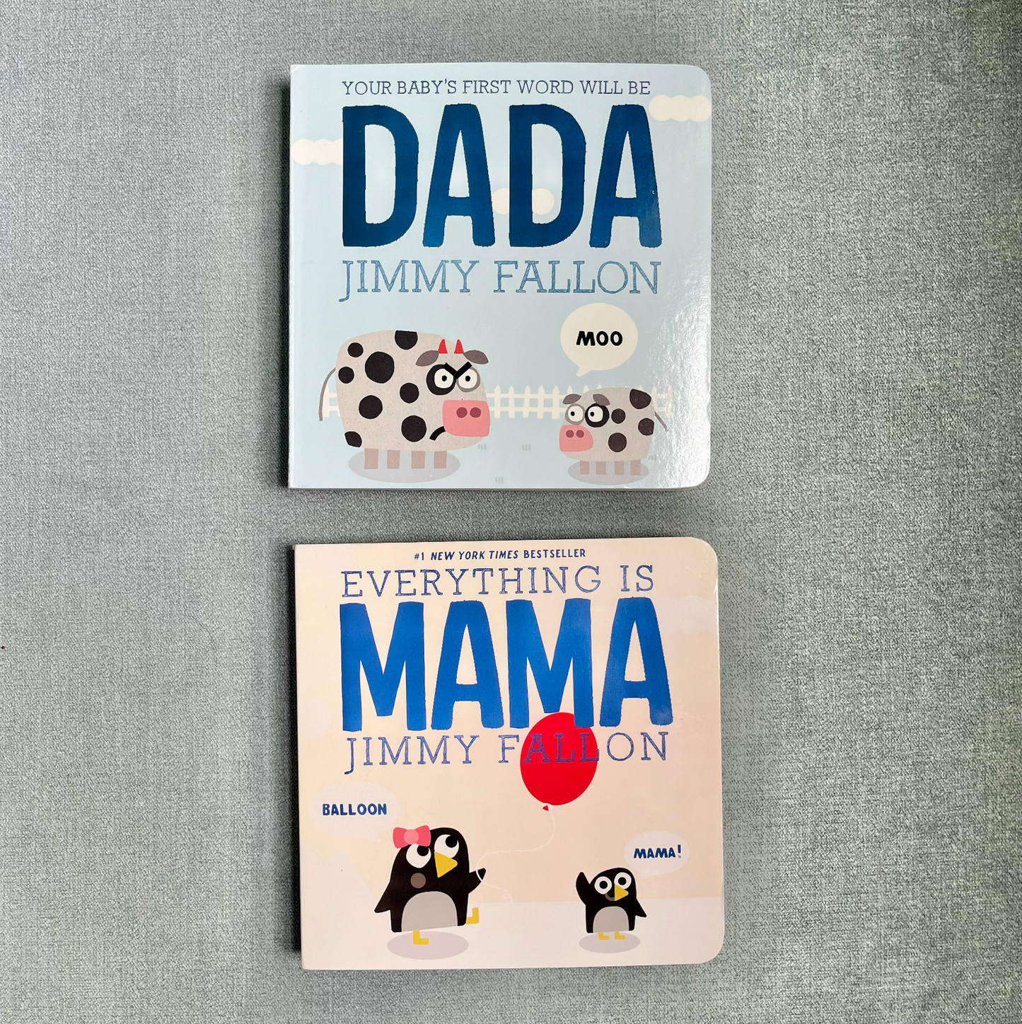 #22A Jimmy Fallon "Everything is Mama" & "Everything is Dada" Board Book set