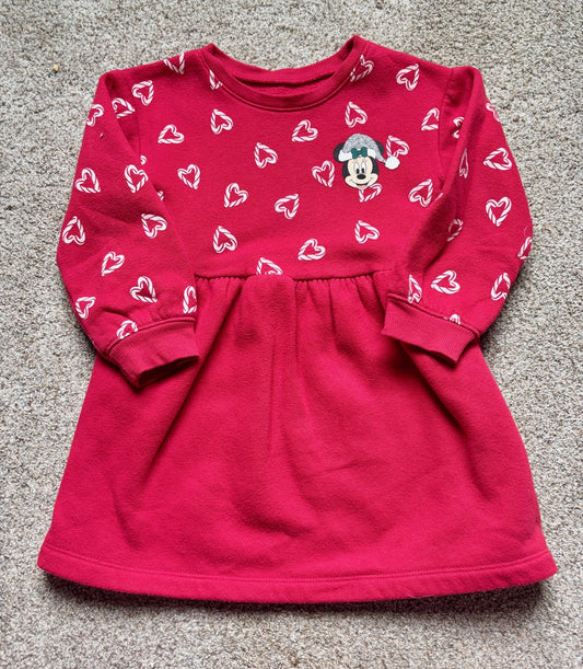 #43 Jumping Bean Sweatshirt Dress Girls 2T VGUC