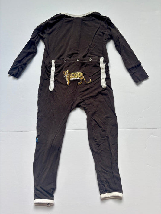 #43 Kickee Pants Zip Romper Boys 18 to 24m EUC
