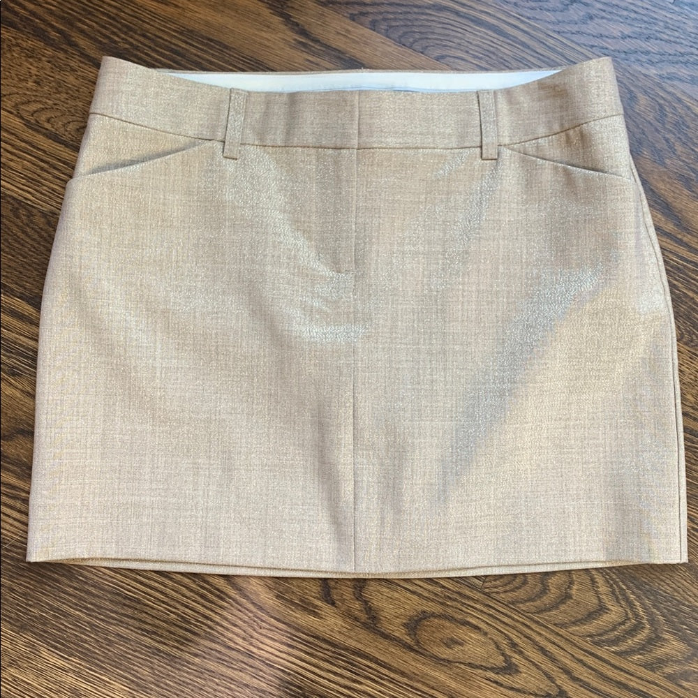#48 - Express Editor Shimmery Metallic Skirt - Women's Size 4