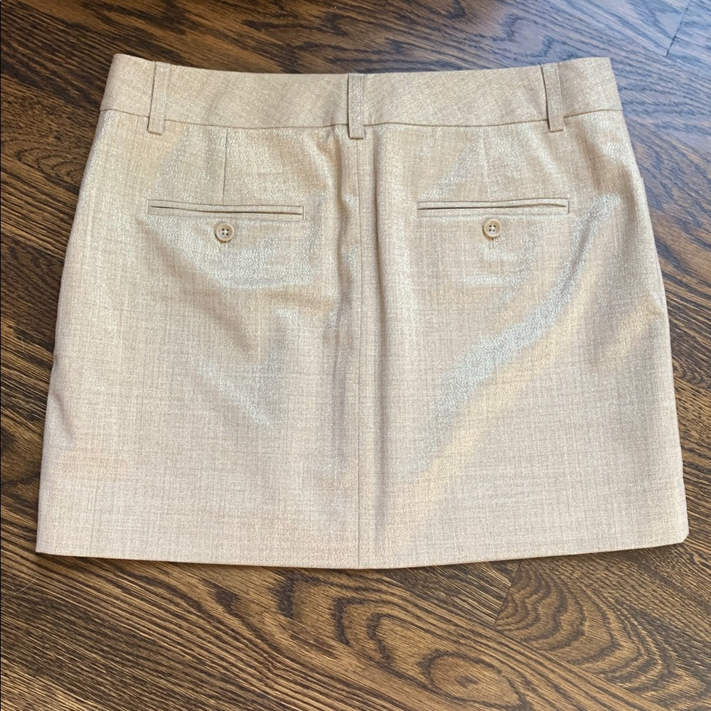 #48 - Express Editor Shimmery Metallic Skirt - Women's Size 4
