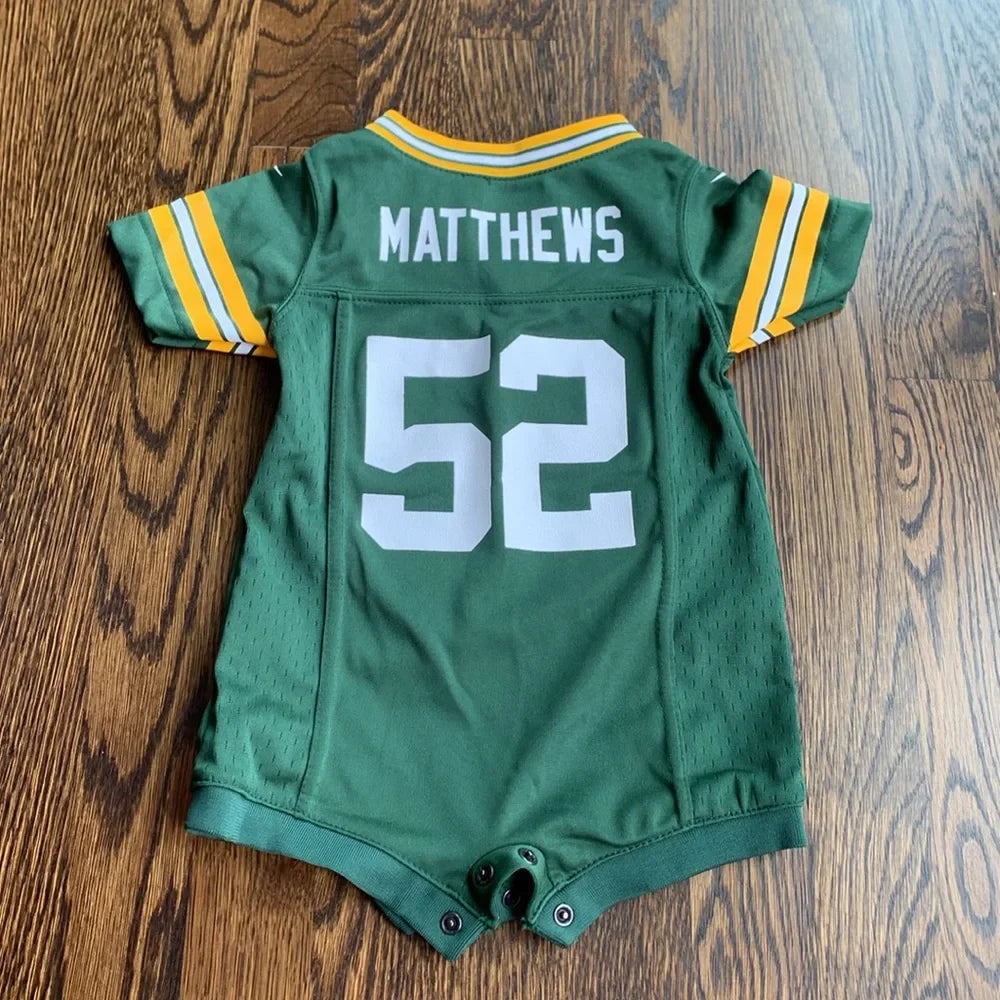 #48 - NFL Packers Jersey Onesie - 3/6mo