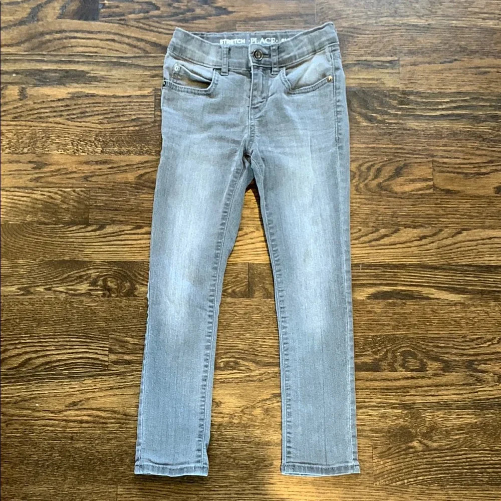 #48 - Reduced The Children's Place Gray Super Skinny Denim Jeans - Boys 6