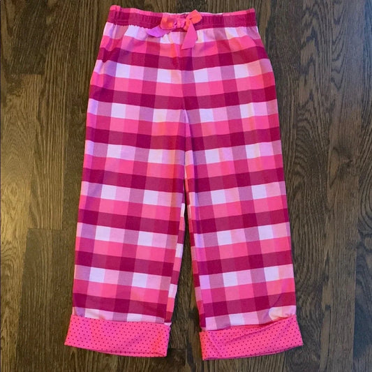 #48 - NWT Pink Plaid Girls Pajamas XS