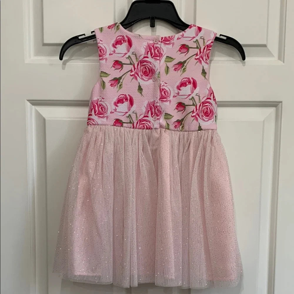 #48 - NWT Nannette Girls 2 piece Pink Floral Dress and Jacket - 3T