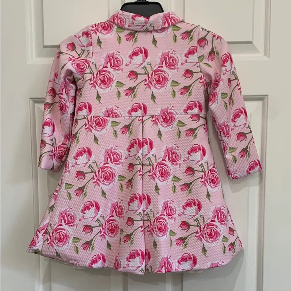 #48 - NWT Nannette Girls 2 piece Pink Floral Dress and Jacket - 3T