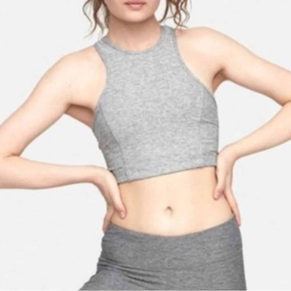 Women's Outdoor Voices Gray Racerback Tank Top/Sports Bra – Size XS