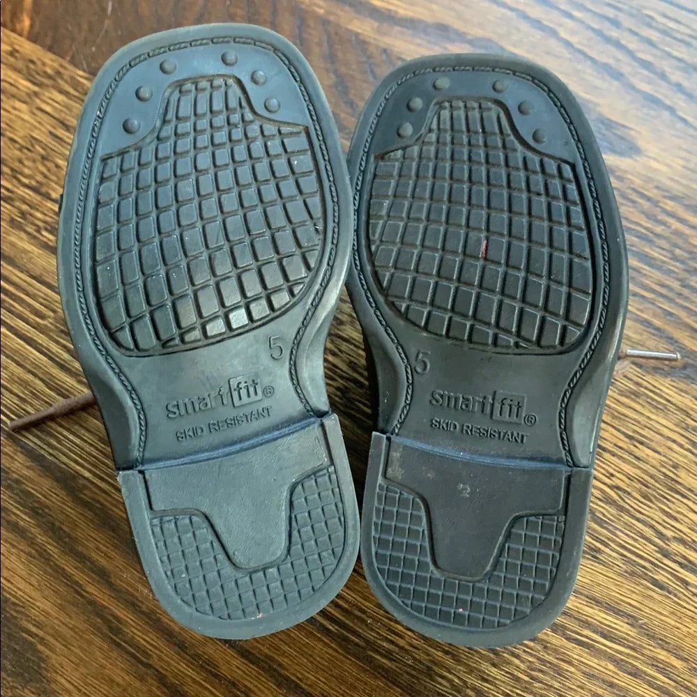 #48 - *Reduced* Smart Fit Brown Lace-Up Shoes - Toddler 5