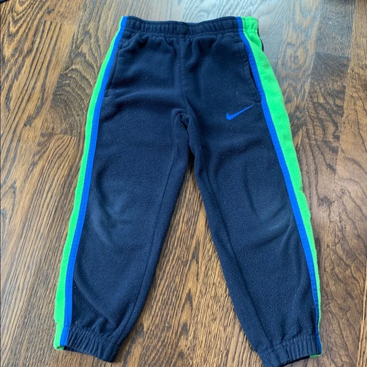 #151 - Nike Kids' Blue Pants with Green and Blue Accents 4T